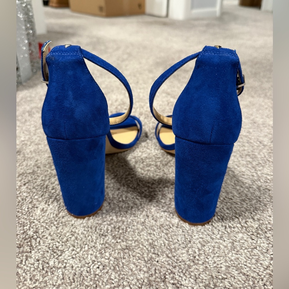 Sam Edelman Blue Suede Pumps - Picture 6 of 9